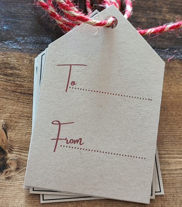Christmas Gift Tag Snow Globe - Netties Expressions