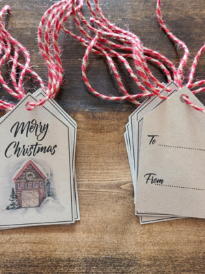 ChristmasGiftTagWinterBarn Christmas Gift Tag Winter Barn - Netties Expressions