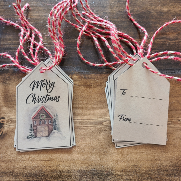 Christmas Gift Tag Winter Barn - Netties Expressions