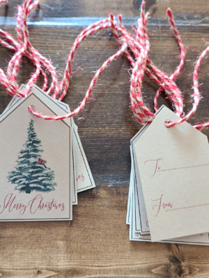 ChristmasGiftTagWinterScene Christmas Gift Tag Winter Scene - Netties Expressions
