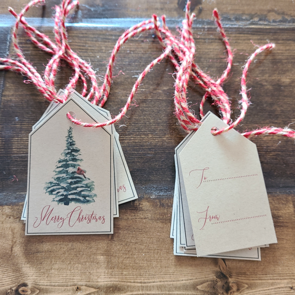 Christmas Gift Tag Winter Scene - Netties Expressions