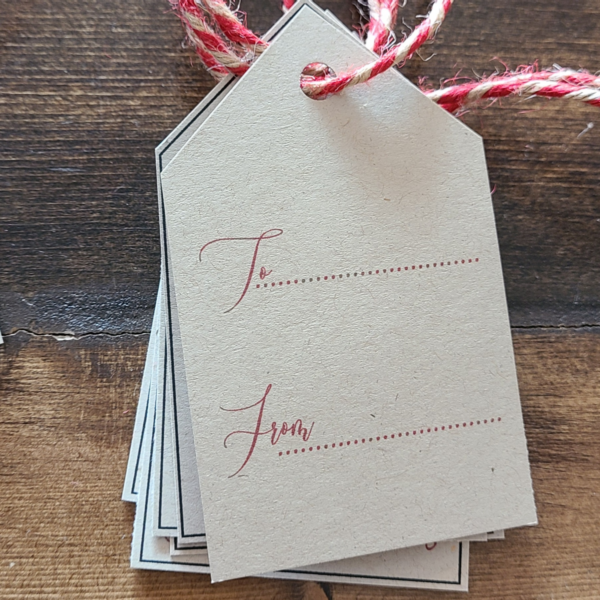 Christmas Gift Tag Winter Scene - Netties Expressions