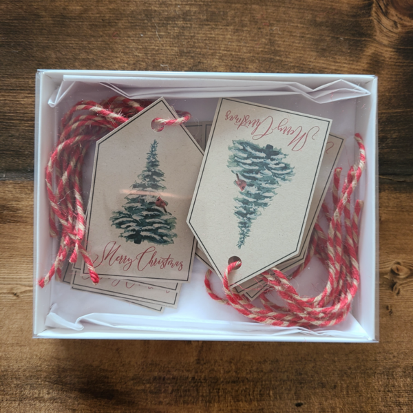 Christmas Gift Tag Winter Scene - Netties Expressions