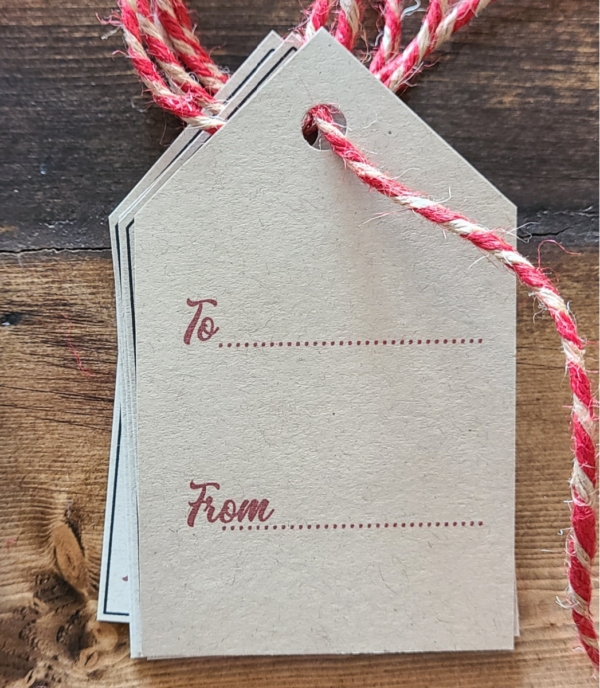 Christmas Gift Tag Wreath - Netties Expressions