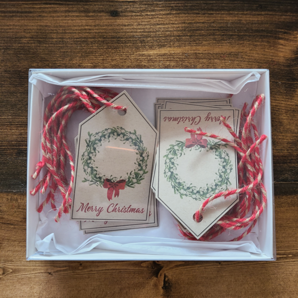 Christmas Gift Tag Wreath - Netties Expressions