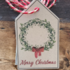Christmas Gift Tag Wreath - Netties Expressions