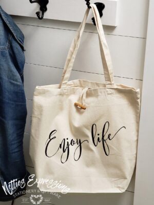 Enjoy Life - Recycled Cotton Tote Bag - Netties Expressions