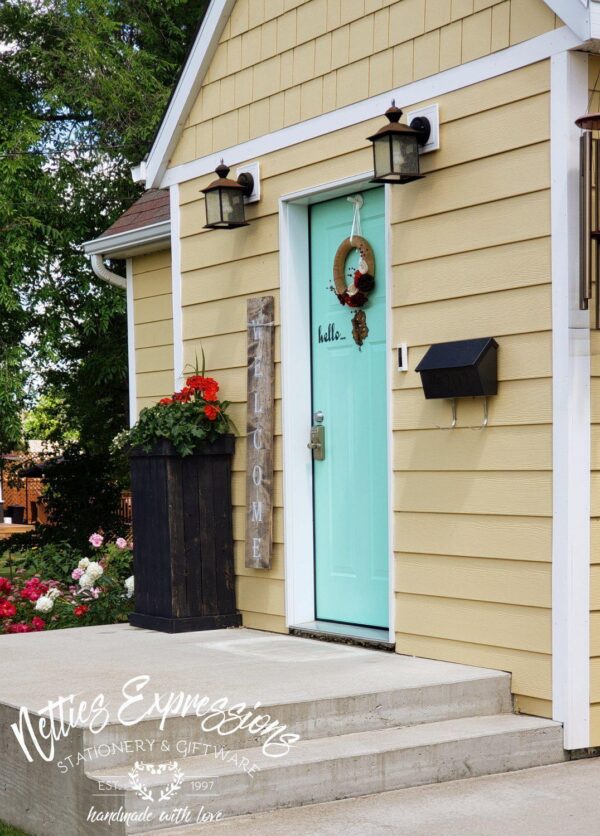 Front_Door_-_Hello_Decals_-_Pistachio-Clear_Top_Coat_-2_98d9b507-2ee6-43c9-bf1b-6174a401a0cb hello... Exterior Vinyl Decals - Netties Expressions