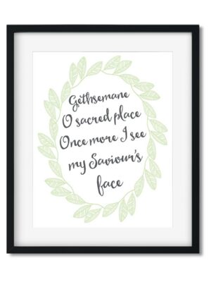 Gethsemane-8x10-Frame1_d2d87bb9-914a-4f8c-8a9f-b1ab9612098e Gethsemane Easter Hymn - Art Print - Netties Expressions Prints