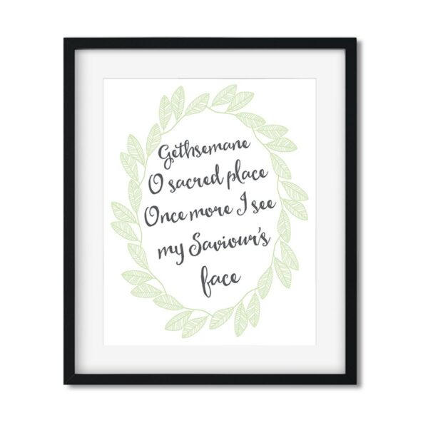 Gethsemane Easter Hymn - Art Print - Netties Expressions Prints