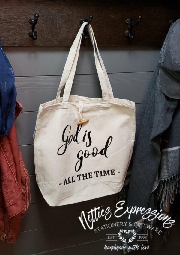 God is good - Recycled Cotton Tote Bag - Netties Expressions