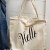 Hello - Recycled Cotton Tote Bag - Netties Expressions