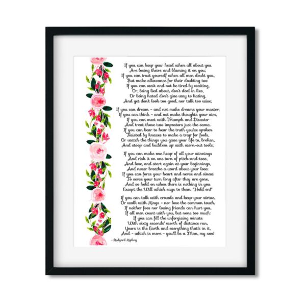 If-you-can-keep-your-head-8x10-Frame_f4b1fa70-3f8e-429b-b686-71e7a5773d82 If you can keep your head when all about you - Art Print - Netties Expressions Prints