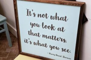 It's not what you look at 18x18 framed It's not what you look at 18x18 framed