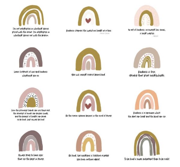 2021 Desktop Calendar - Rainbows of Kindness - Netties Expressions