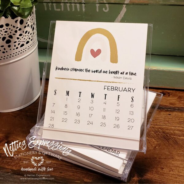 2021 Desktop Calendar - Rainbows of Kindness - Netties Expressions