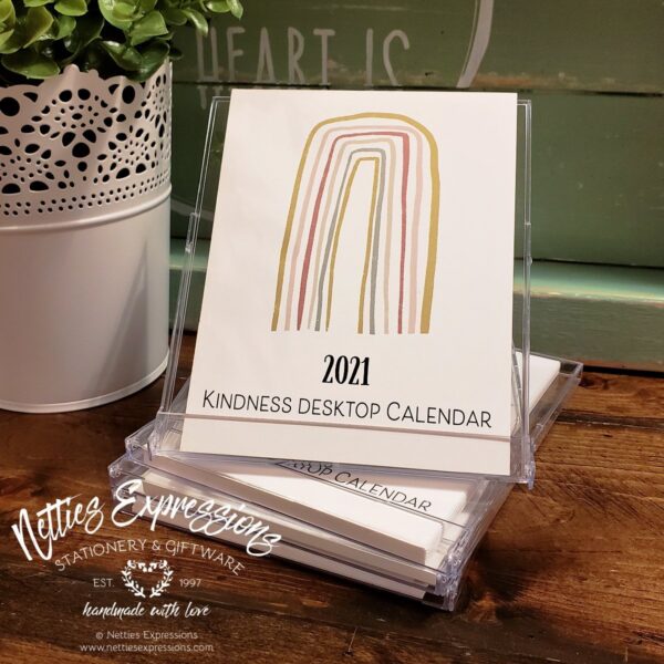 2021 Desktop Calendar - Rainbows of Kindness - Netties Expressions