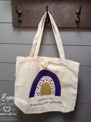 Kindnessisfree-totebag Kindness is Free - Recycled Cotton Tote Bag - Netties Expressions