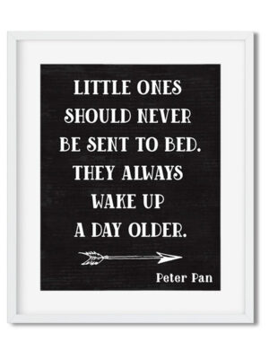 Little-ones-should-never-be-sent-to-bed-8x10-black-frame_61235eb7-950e-483b-9edf-d62a67af1f48 Little ones should never be sent to bed - Art Print - Netties Expressions Prints