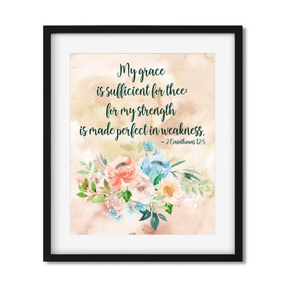 My Grace is sufficient for thee - Art Print - Netties Expressions Prints