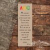 My alphabet starts - Bookmark - Netties Expressions