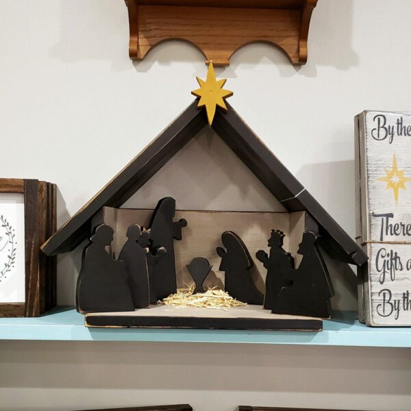 Rustic Wooden Nativity Set - Netties Expressions