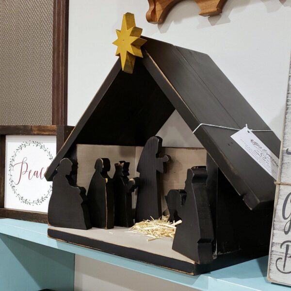 Rustic Wooden Nativity Set - Netties Expressions