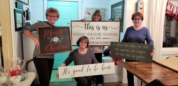 Wood Sign Painting Workshop - FAT Paint Workshop - Netties Expressions