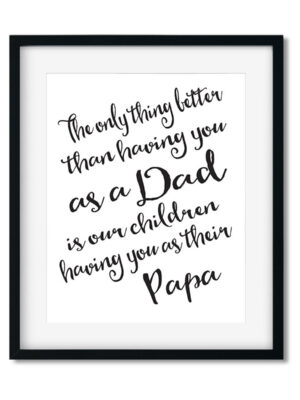 Papa-8x10-Frame_d7dd11b8-4322-4d84-b24b-add59b7e81d1 Papa - Art Print - Netties Expressions Prints