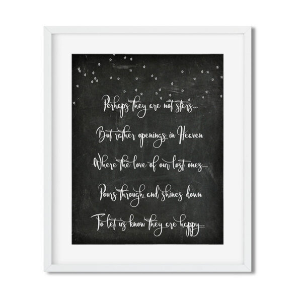 Perhaps-they-are-not-the-stars-8x10-frame_ed33dacd-fe72-47b0-b247-2270d0a95509 Perhaps they are not stars - Art Print - Netties Expressions Prints
