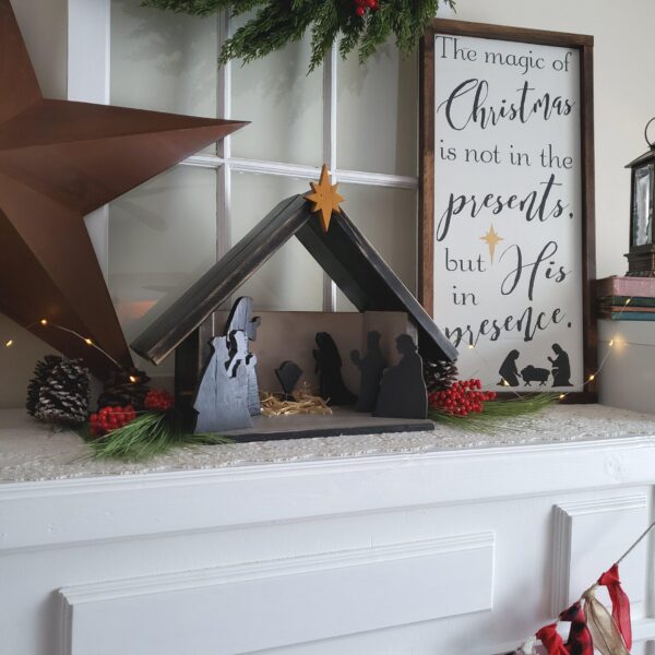 Rustic Wooden Nativity Set - Netties Expressions