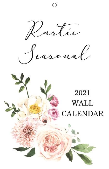 2022 Rustic Seasonal Slim Wall Calendar - Netties Expressions