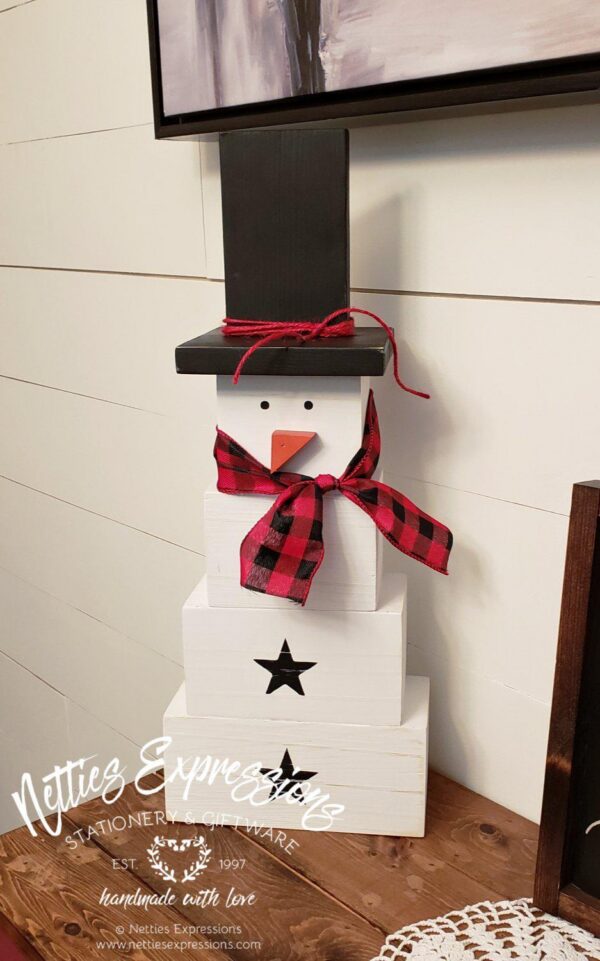 Rustic_Snowmen_LG_-_white-1_36cb0e72-8b7a-42af-88ae-b6d77efa85ed Original Large Wooden Snowman - Netties Expressions