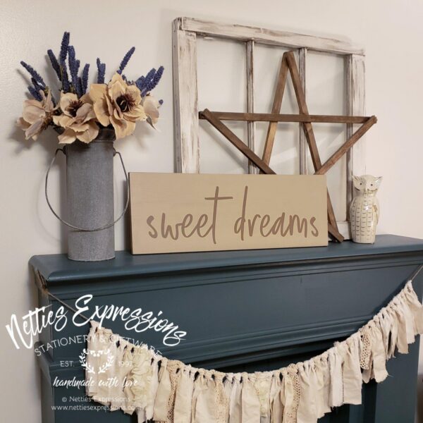 Sweet_Dreams_8x22_b6fc20b0-c0d2-4778-98d4-4cc03c9b0da8 Sweet Dreams - Rustic Wood Sign - Netties Expressions