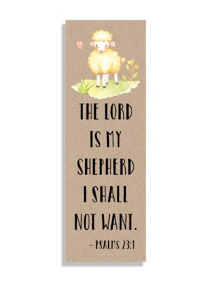 The-Lord-is-my-shepherd-white_6b188410-09a7-4bb0-82ce-19e498622765 The Lord is my Shepherd - Bookmark - Netties Expressions