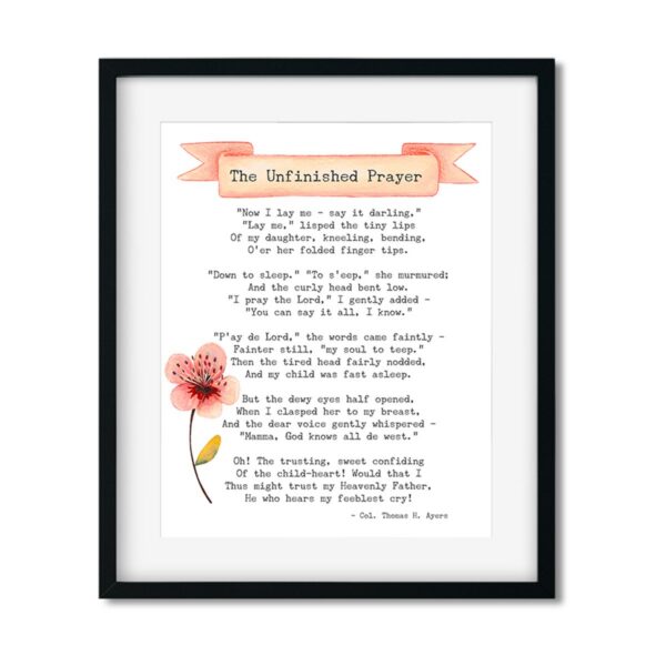 The Unfinished Prayer - Art Print - Netties Expressions Prints