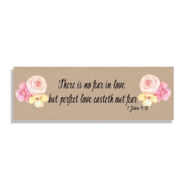 There is no fear - Bookmark - Netties Expressions
