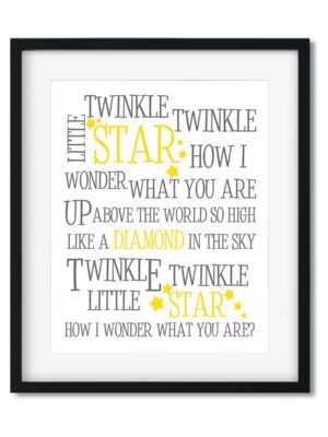 Twinkle_-twinkle-little-star-8x10-gray-and-yellow-frame_edb43319-c99a-4f95-8f7c-7f455c1ed8e4 Twinkle Twinkle Little Star - Art Print - Netties Expressions Prints