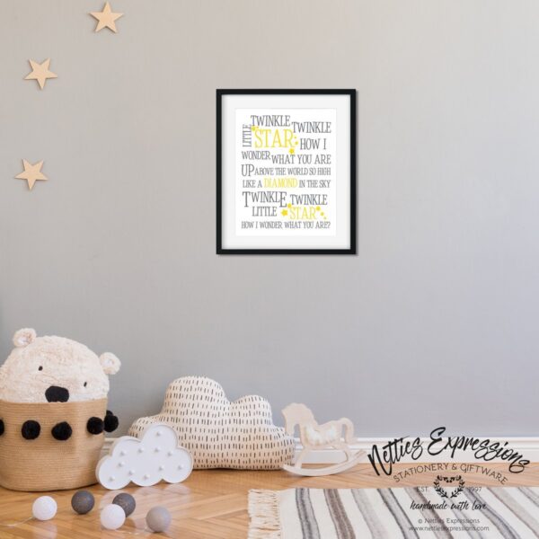 Twinkle_-twinkle-little-star-8x10-gray-and-yellow-styled_b8719617-49ff-4f63-9898-c937963309c3 Twinkle Twinkle Little Star - Art Print - Netties Expressions Prints