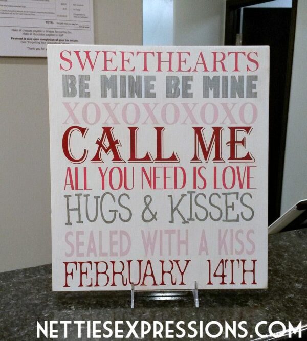 ValentineSubwayArt2-0 Valentine Subway Art - Rustic Valentine Wood Sign - Netties Expressions