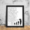 Walk a little slower, Daddy - Art Print - Netties Expressions Prints