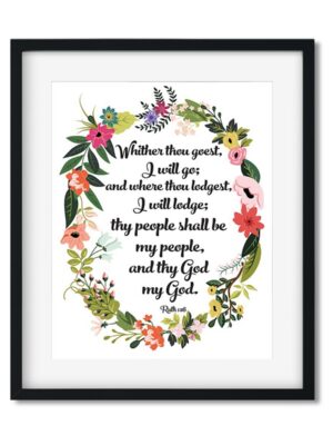 Whither thou goest I will go - Art Print - Netties Expressions Prints
