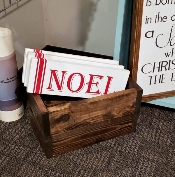 Rustic Wooden Box - 12.25" - Netties Expressions