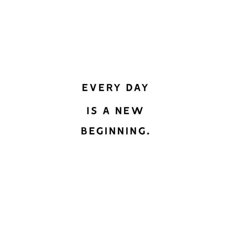 Monday Inspiration - Every day is a new beginning - Netties Expressions
