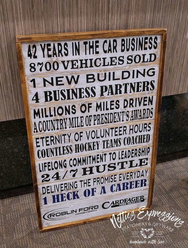 Custom Framed Pallet Sign with Distressed Wood - Netties Expressions