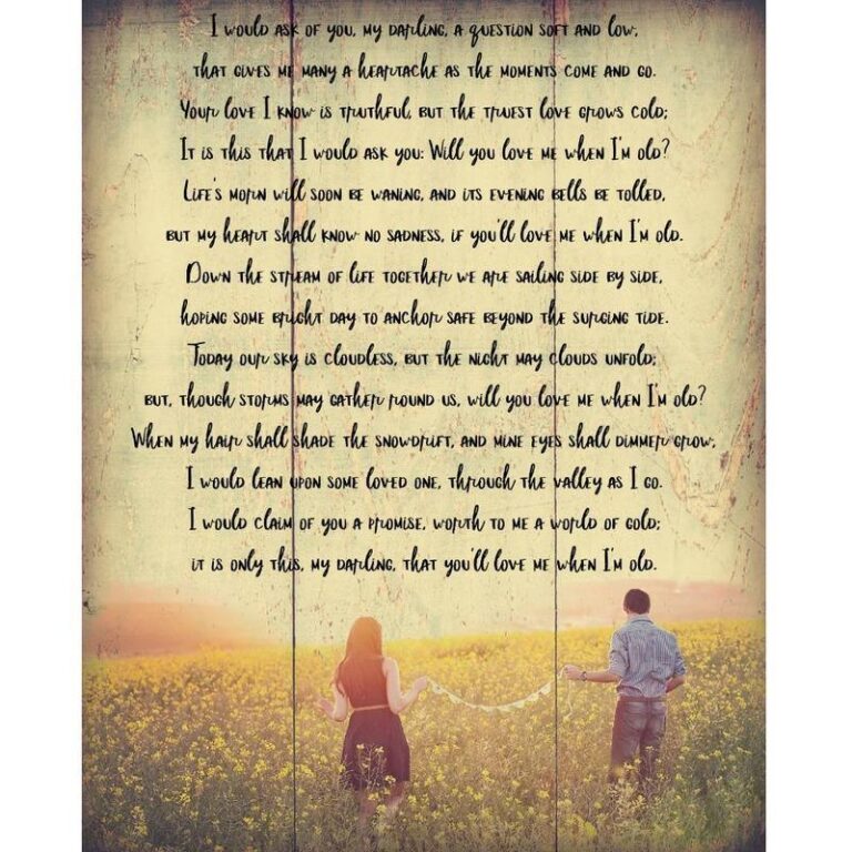 Inspirational Tuesday - Will You Love Me When I'm Old? - Netties Expressions