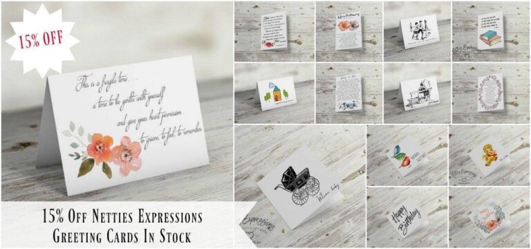 15% off all Greeting Cards - Netties Expressions