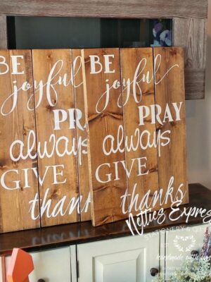 Be Joyful - Rustic Pallet Wood Sign - Netties Expressions