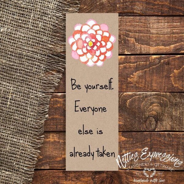 be-yourself-bookmark-bookmark_0ca873f7-255d-4a86-b66f-84a26e551b4a Be yourself - Bookmark - Netties Expressions