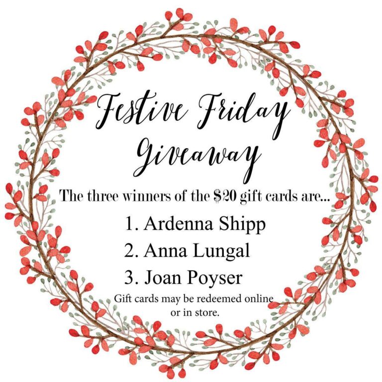 Festive Friday Winners - Netties Expressions